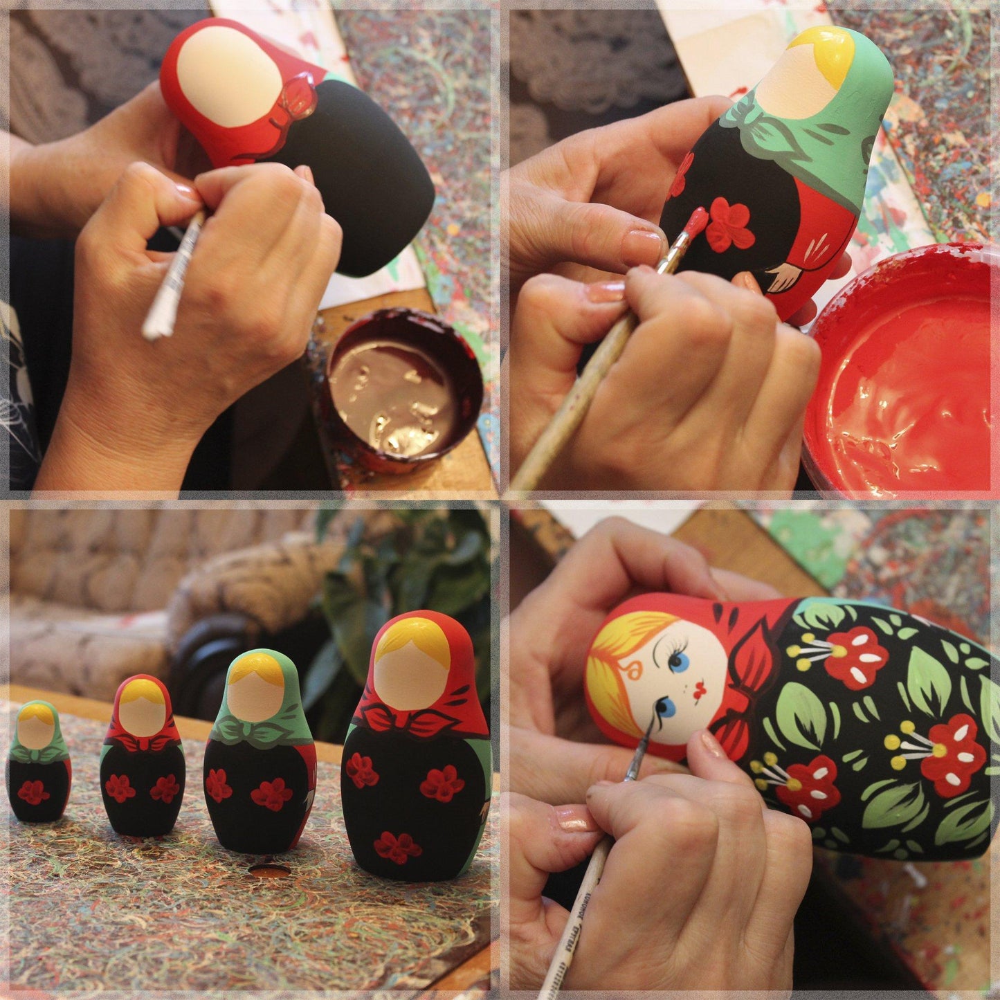 Unpainted Nesting Dolls   DIY 7 Matryoshka Nesting Dolls Blank   DIY