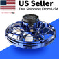 Flying Fidget Spinner Drone Ball UFO Stress Focus Hand Fun Toy LED Kids & Adults