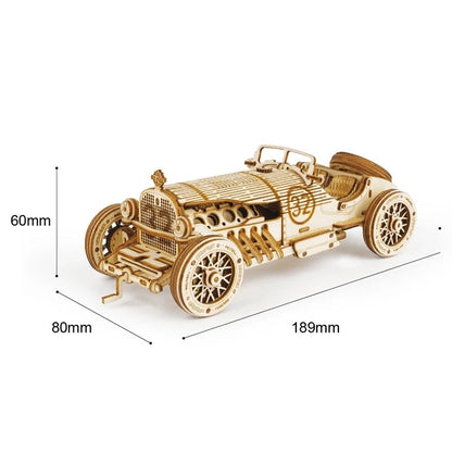 Robotime ROKR Grand Prix Car 3D Wooden Puzzle Game Assemble Racing Car