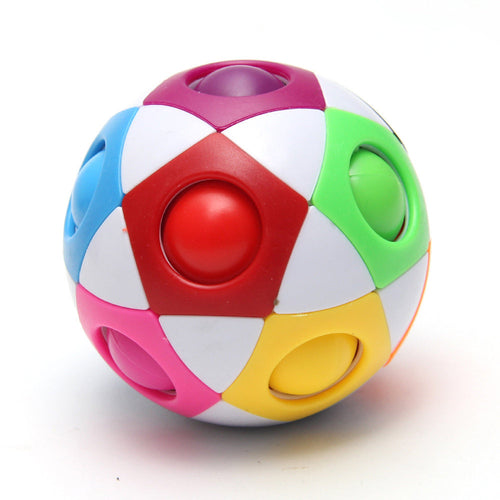 Rainbow Puzzle Ball- Fidget Ball Puzzle Game- Brain Teaser Toy For