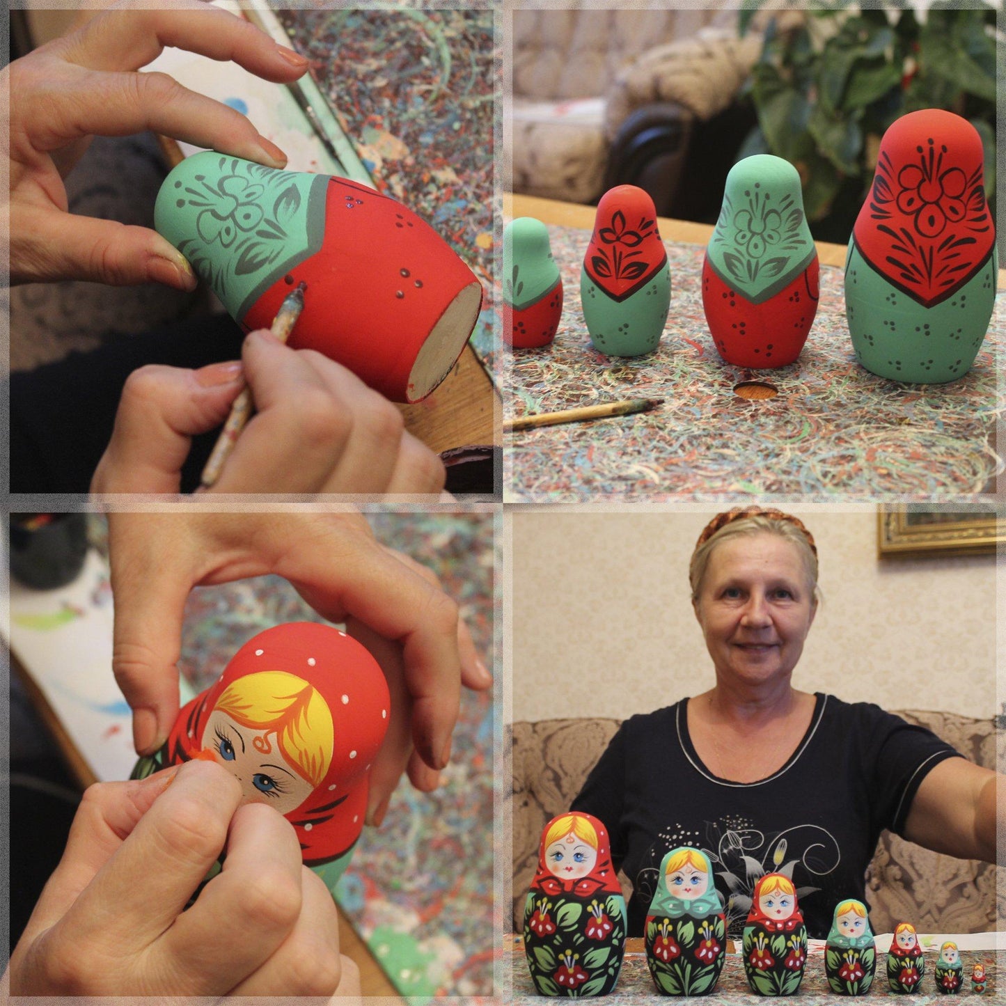 Unpainted Nesting Dolls   DIY 7 Matryoshka Nesting Dolls Blank   DIY